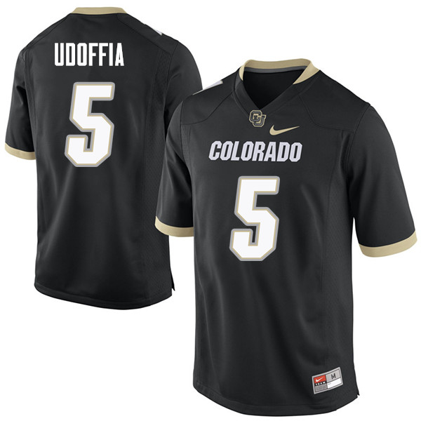 Men #5 Trey Udoffia Colorado Buffaloes College Football Jerseys Sale-Black